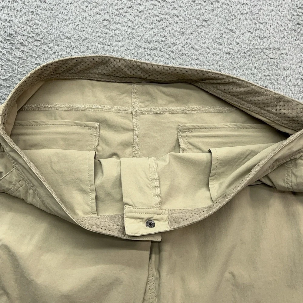 LL Bean Nylon Hiking Pants Women 39x30 Cargo Trail Stretch Water Resistant UPF50
